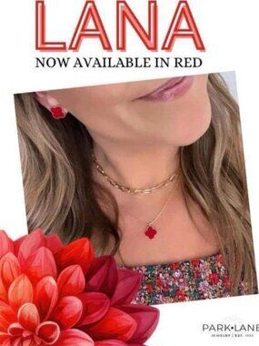Park Lane Red Lana Necklace & Earrings SET
